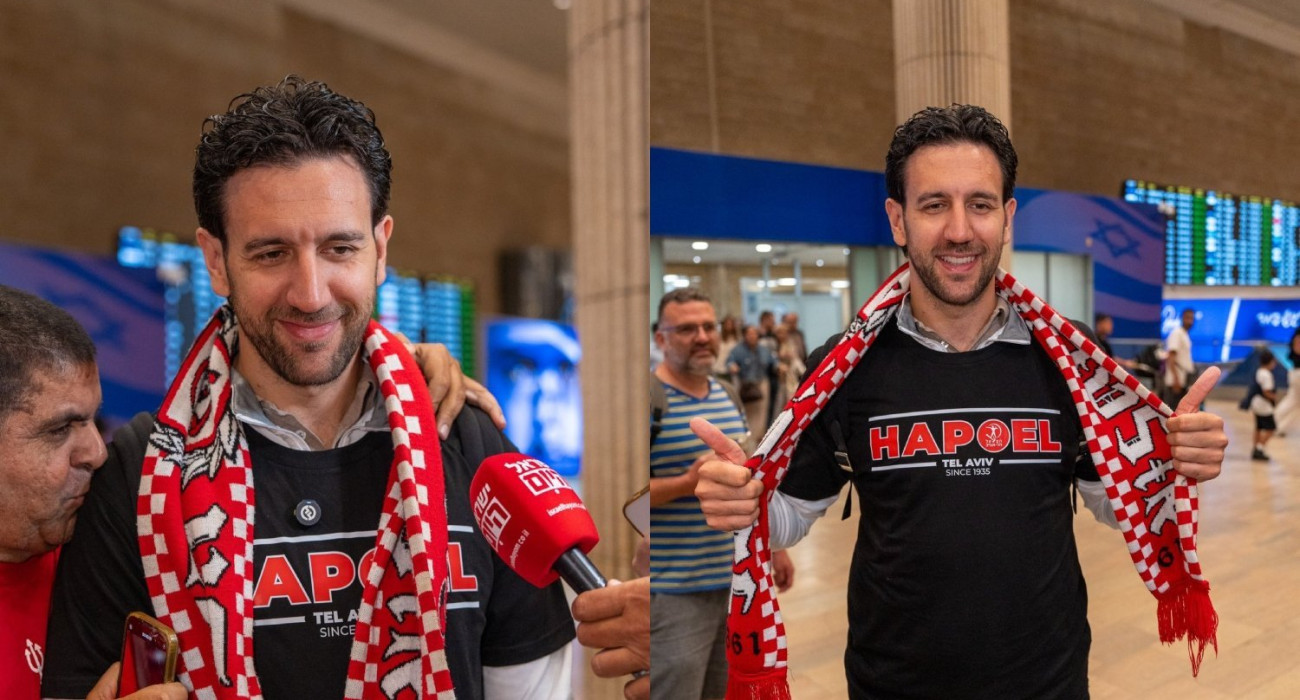 Η άφιξη του Μίτσιτς στο αεροδρόμιο του Τελ Αβίβ - Πηγή: X / Hapoel Tel Aviv BC
