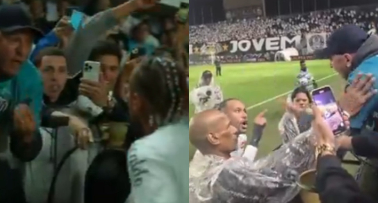 Ο Νεϊμάρ σε ένταση με οπαδό / Screenshot