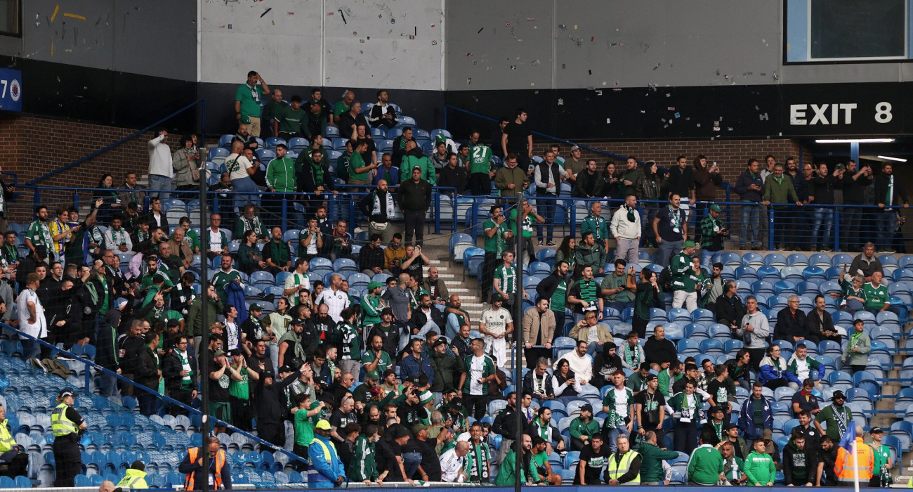 Ο κόσμος του Παναθηναϊκού στο «Ibrox», Πηγή: Intime