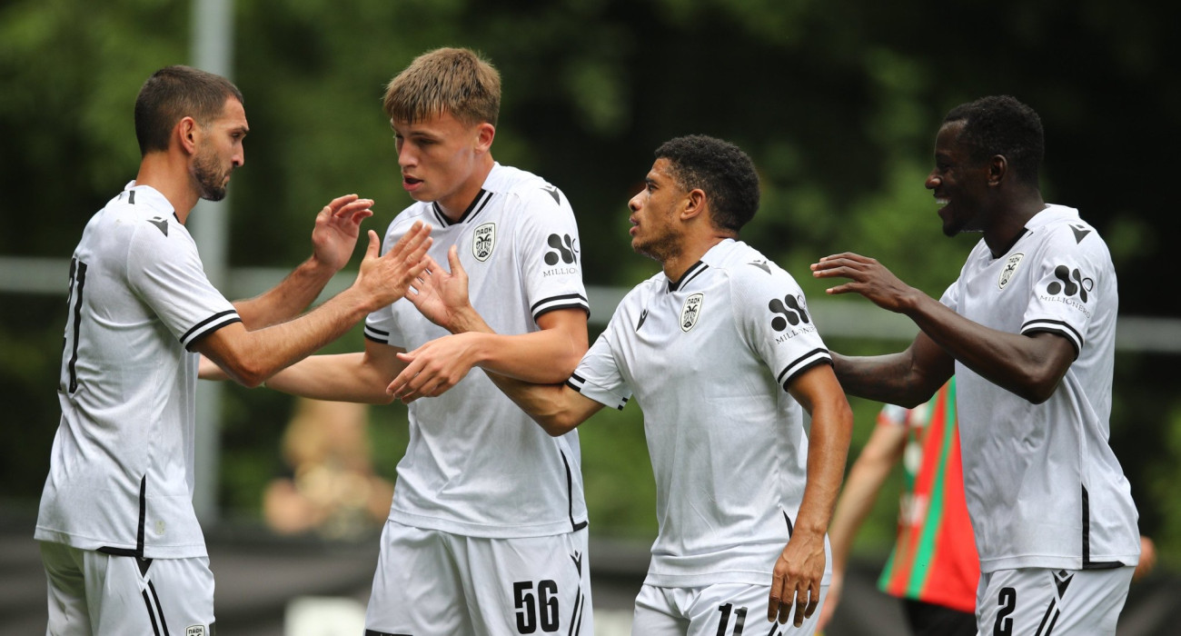 Οι παίκτες του ΠΑΟΚ πανηγυρίζουν / Πηγή: Eurokinissi