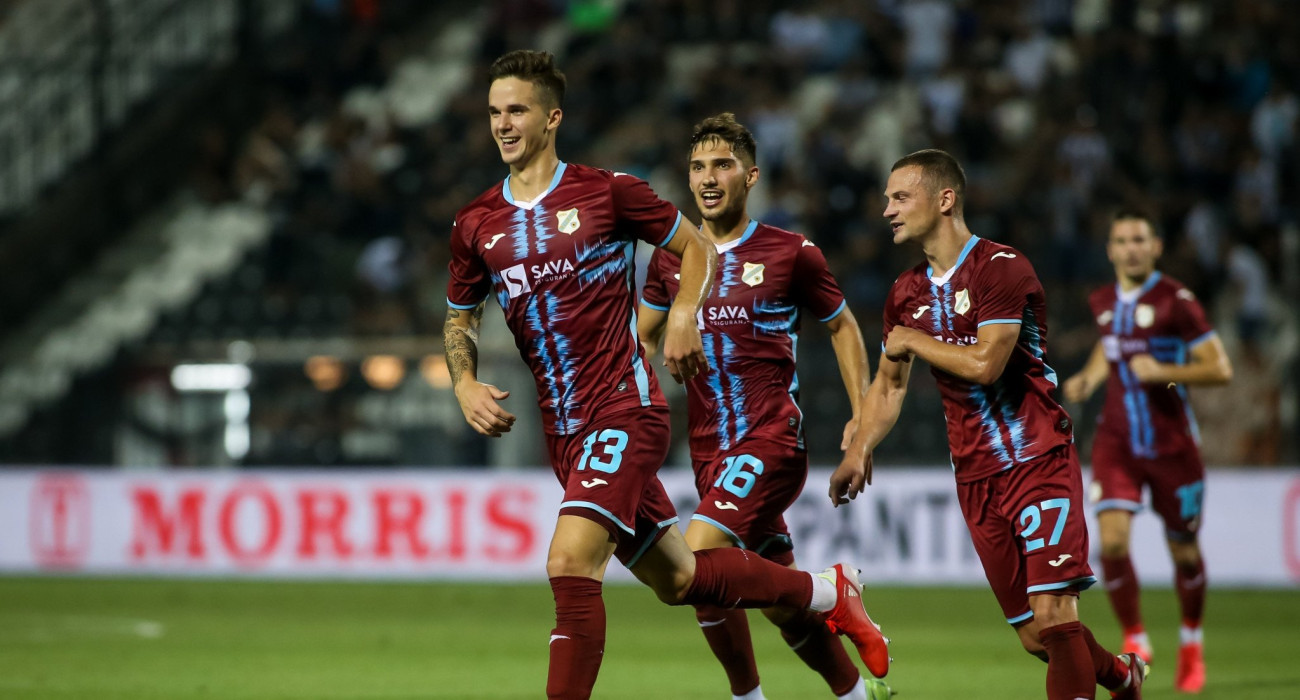 Οι παίκτες της Ριέκα πανηγυρίζουν / Πηγή: Eurokinissi