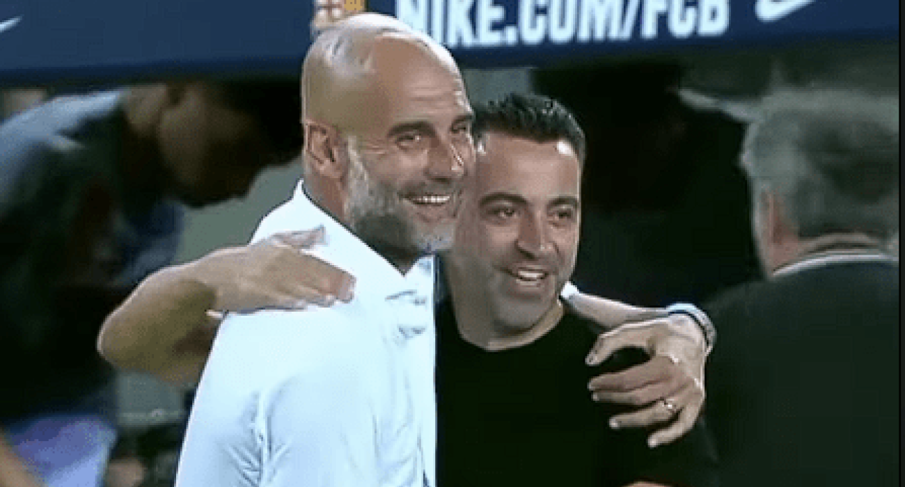 Ο Πεπ Γκουρδιόλα και ο Τσάβι / Πηγή: Printscreen