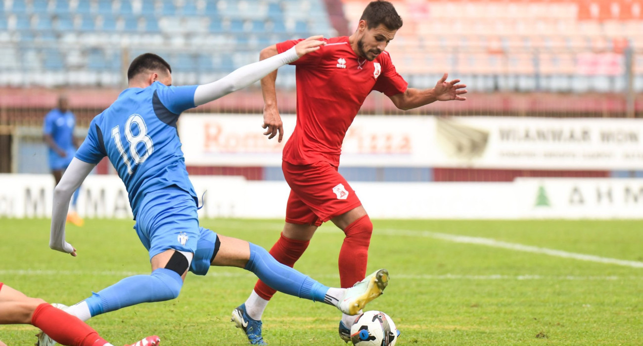 Στιγμιότυπο από την αναμέτρηση του Πανσερραϊκού με τα Τίρανα / Πηγή: panserraikosfc.gr