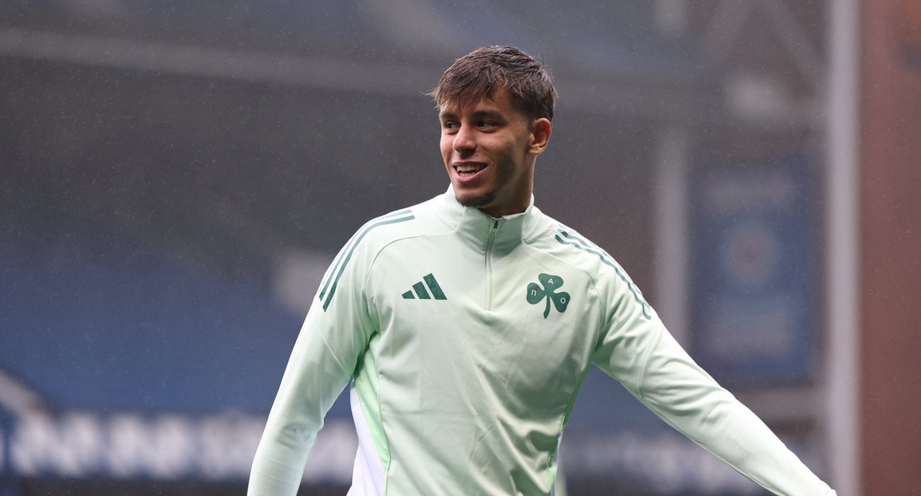 Ο Γιώργος Βαγιαννίδης στο «Ibrox» / Πηγή: Eurokinissi