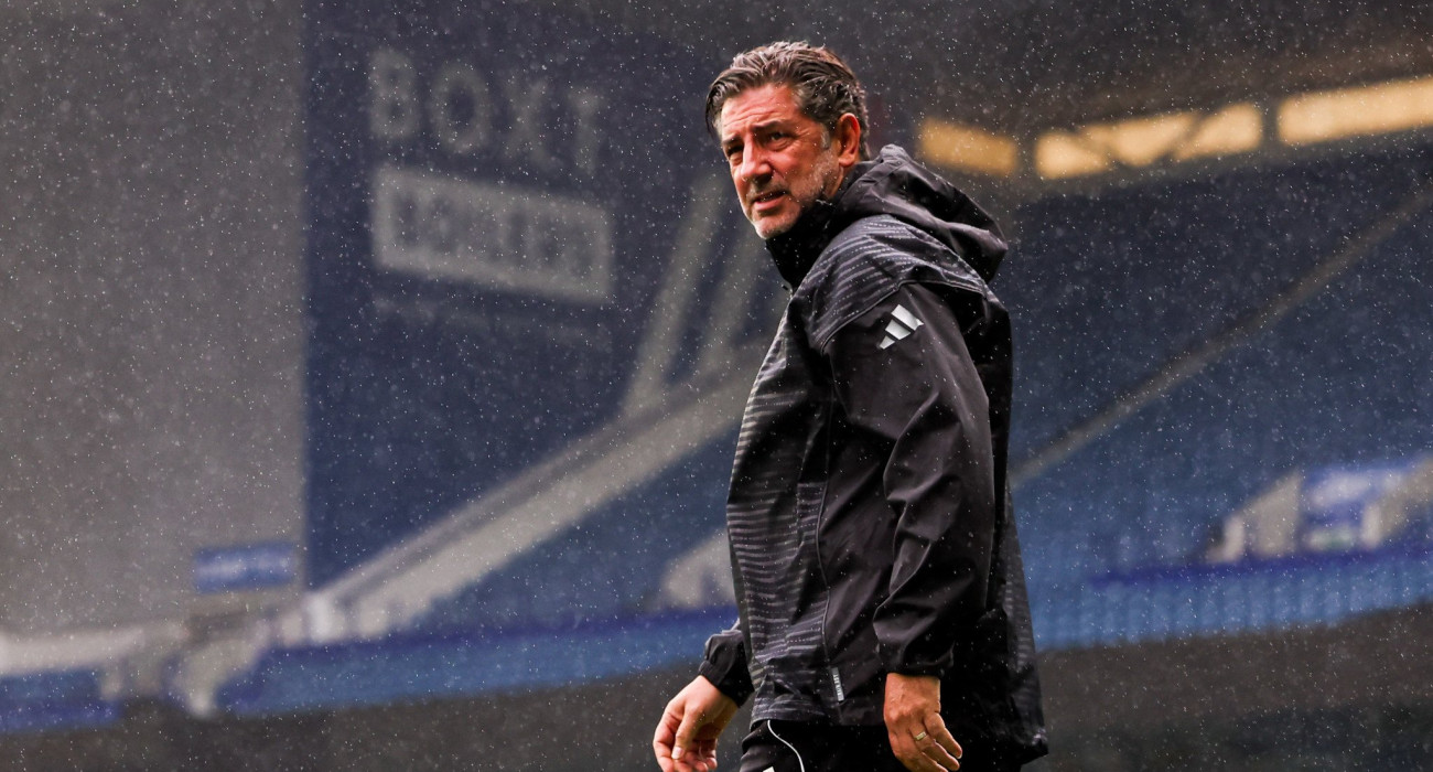 Ο Ρουί Βιτόρια σε στιγμιότυπο απ' την τελευταία προπόνηση του Παναθηναϊκού στο Ibrox το βράδυ της Δευτέρας (21/7) - ΠΗΓΗ: Eurokinissi