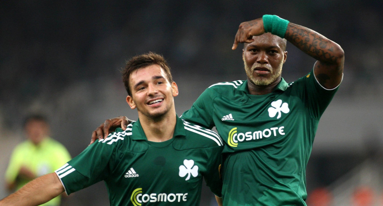 Ο Σωτήρης Νίνης και ο Τζιμπρίλ Σισέ/ Πηγή: Eurokinissi