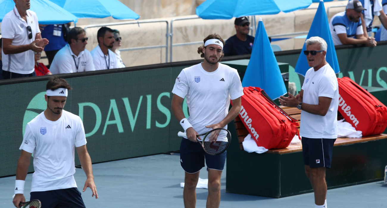 Ο Στέφανος και ο Απόστολος Τσιτσιπάς/Πηγή: Intime