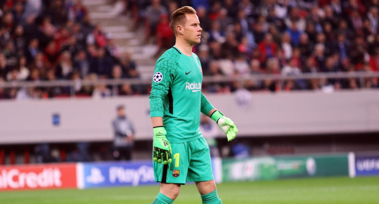 Ο Τερ Στέγκεν με τη φανέλα της Μπαρτσελόνα/ Πηγή: Eurokinissi