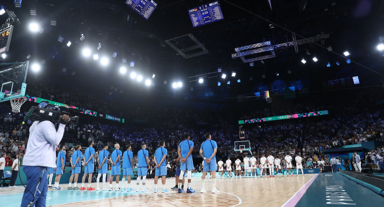 Ο αγώνας της Ελλάδας με την Γερμανία για τους Ολυμπιακούς Αγώνες του 2024 στο Παρίσι / Πηγή: ΙΝΤΙΜΕ