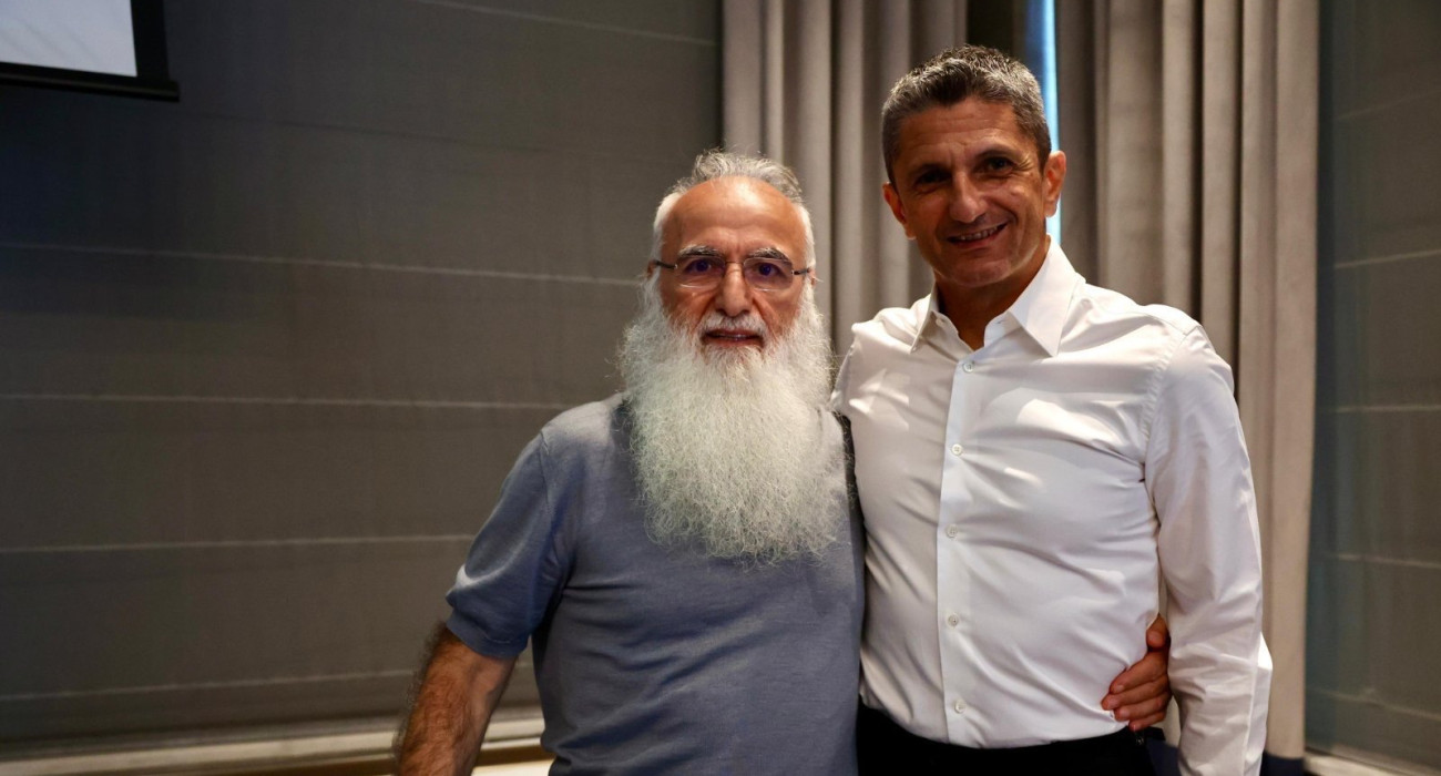 Ο Ιβαν Σαββίδης με τον Λουτσέσκου στο «Μακεδονία Palace»