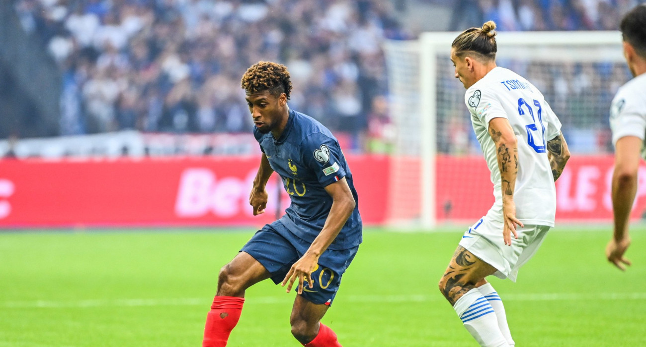 Ο Κίνγκσλεϊ Κομάν με την φανέλα της εθνικής ομάδας της Γαλλίας / Πηγή: Eurokinissi