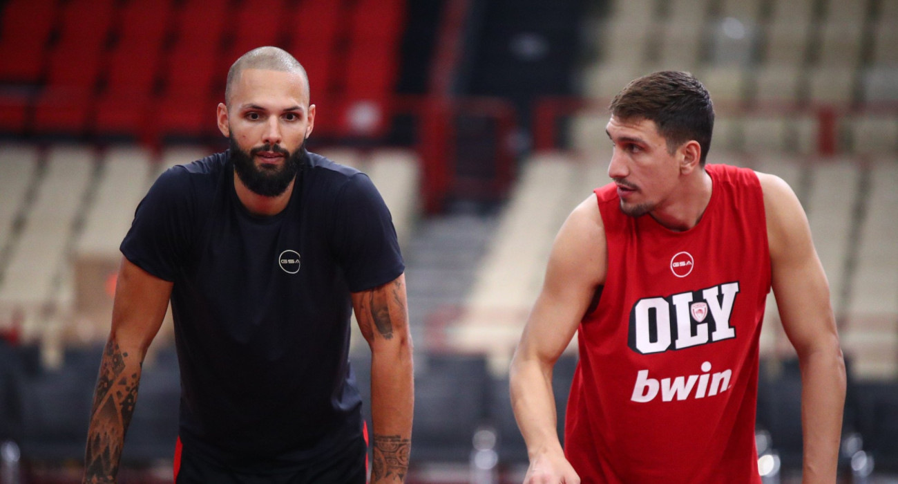 Ο Εβάν Φουρνιέ και ο Γιαννούλης Λαρεντζάκης προπονούνται μαζί, Πηγή: Eurokinissi