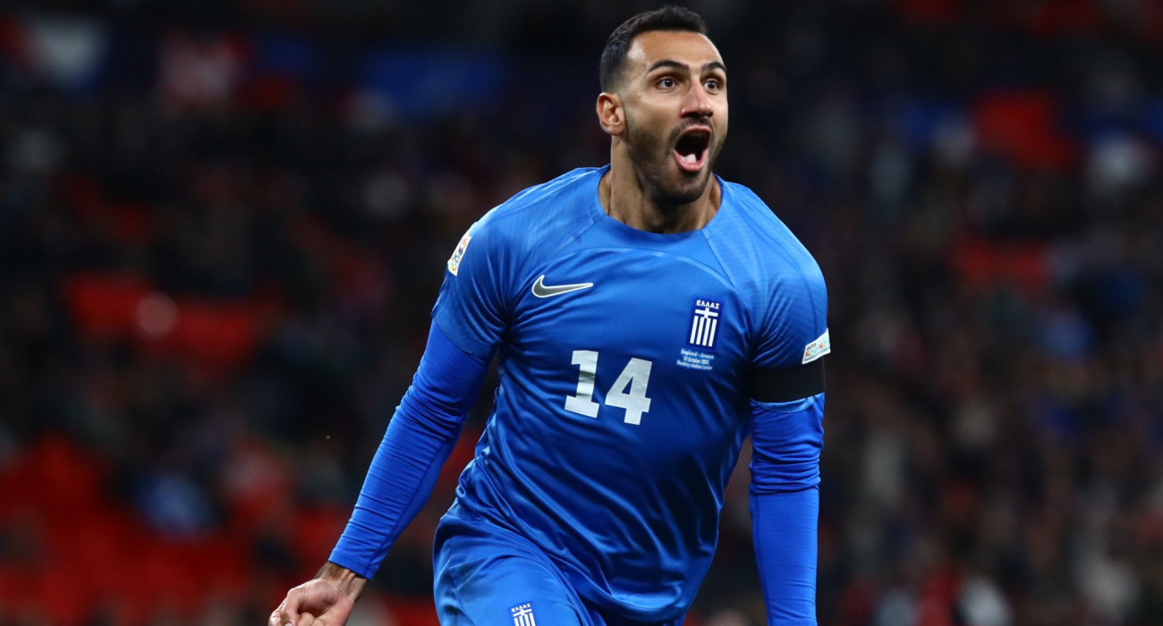 Ο Βαγγέλης Παυλίδης με τη φανέλα της Εθνικής Ελλάδας / Πηγή: Eurokinissi