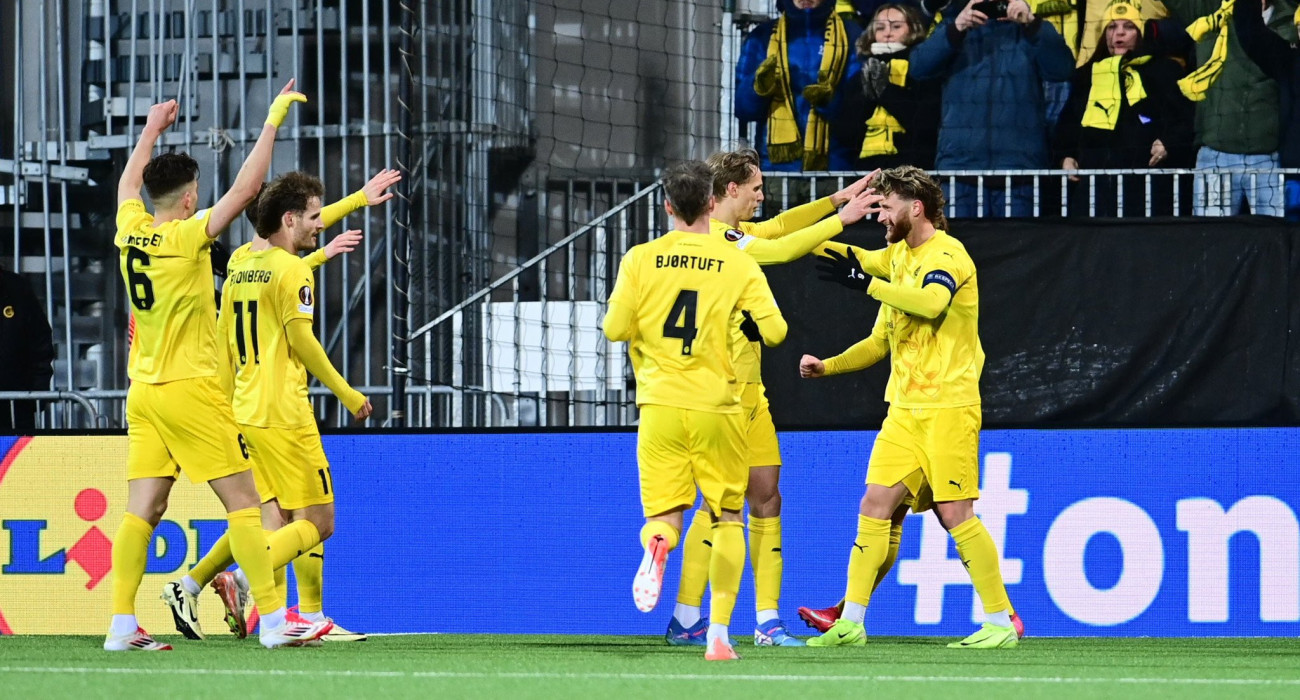 Οι παίκτες της Μπόντο Γκλιμτ πανηγυρίζουν / Πηγή: Eurokinissi