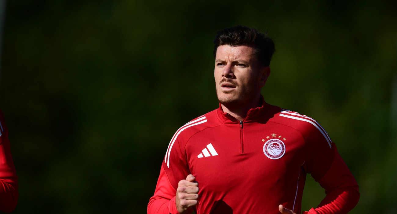 Ο Ζουλιάν Μπιανκόν αποχώρησε τραυματίας από την προπόνηση του Ολυμπιακού, Πηγή: Eurokinissi