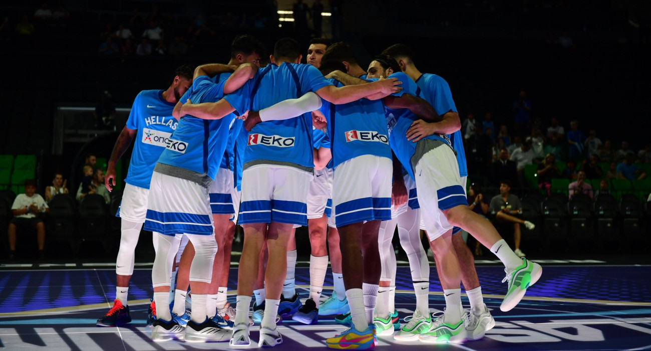 Η είσοδος των παικτών της Εθνικής Ελλάδας στο ΟΑΚΑ - Πηγή: Eurokinissi