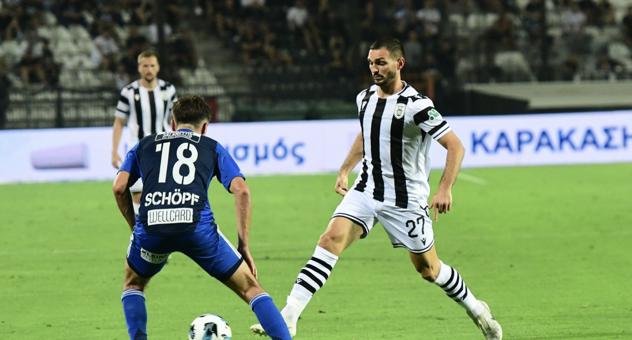 Στιγμιότυπο από την «λευκή» ισοπαλία ανάμεσα σε ΠΑΟΚ και Βόλφσμπεργκερ, Πηγή: Eurokinissi