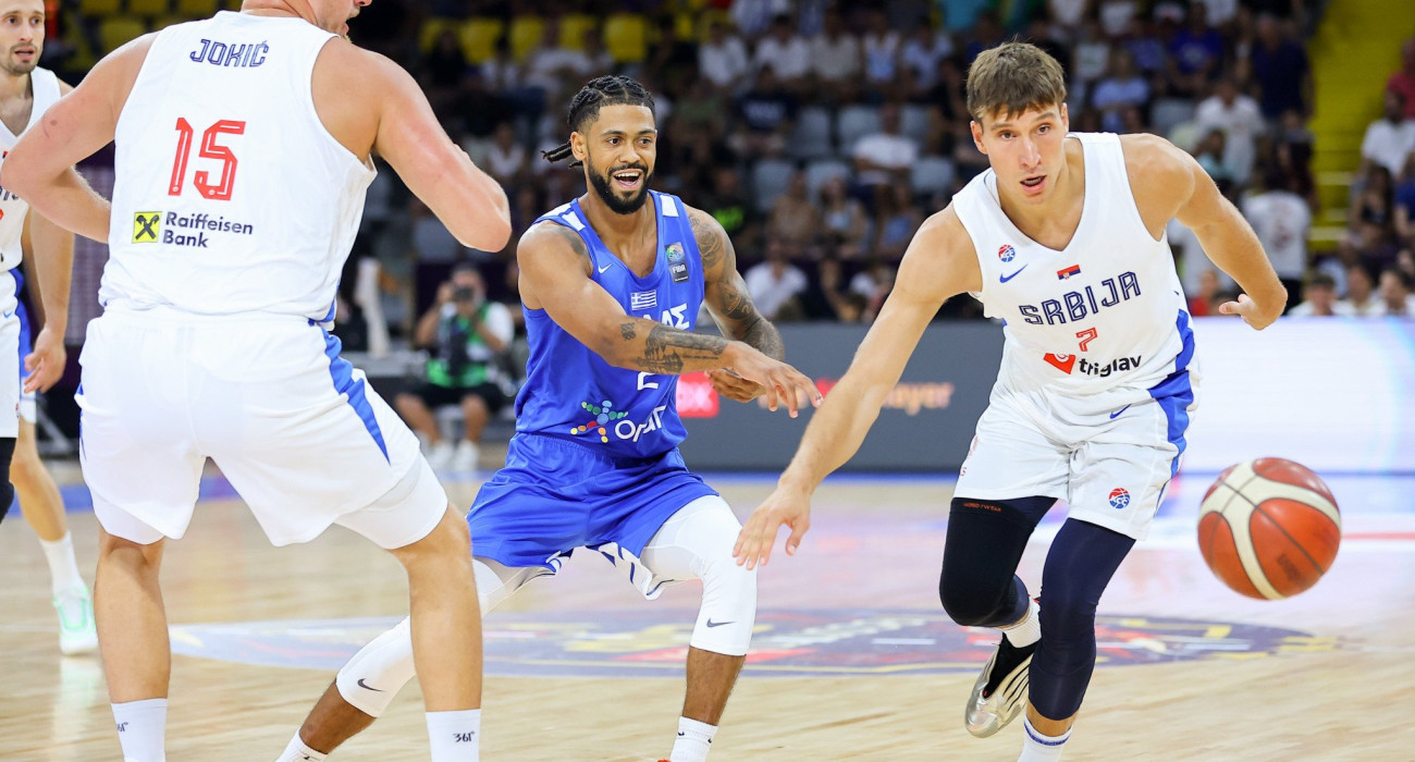 Στιγμιότυπο από το φιλικό ανάμεσα σε Ελλάδα και Σερβία, Πηγή: Eurokinissi