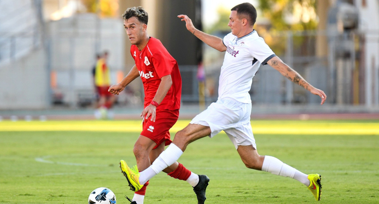 Φάση από το φιλικό ΑΕΛ - Πανσερραϊκός / Πηγή: Intime