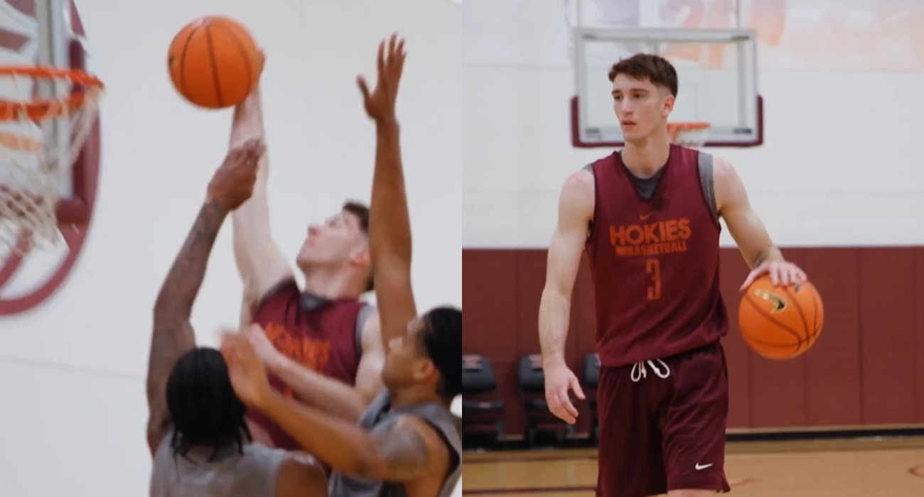 Το κάρφωμα του Αβδάλα στην προπόνηση του Βιρτζίνια Τεκ / Screenshot