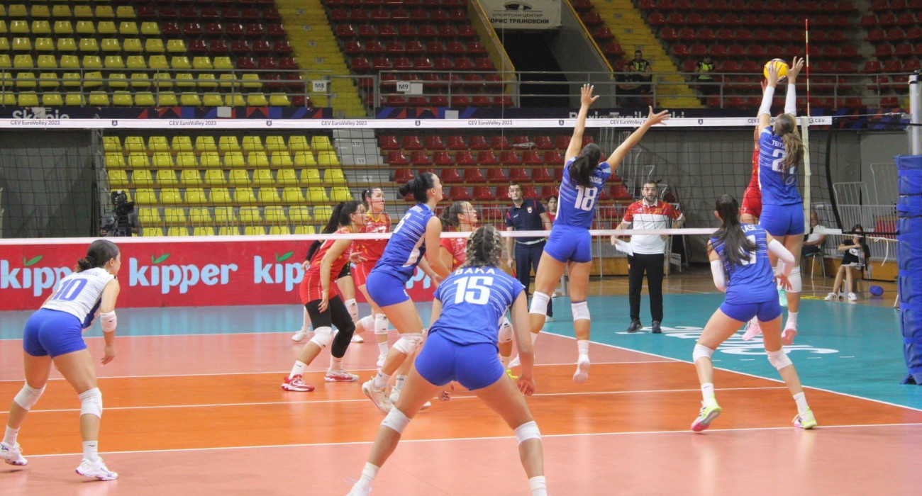 Η Εθνική βόλεϊ γυναικών στοματς με τη Βόρεια Μακεδονία στα προκριματικά του EuroVolley 2026 / Πηγή: ΕΟΠΕ
