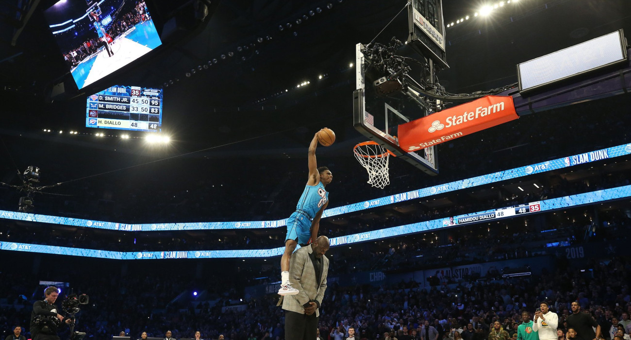 Ο Χαμιντού Ντιαλό στον διαγωνισμό καρφωμάτων το 2019/Photo by Streeter Lecka/Getty Images