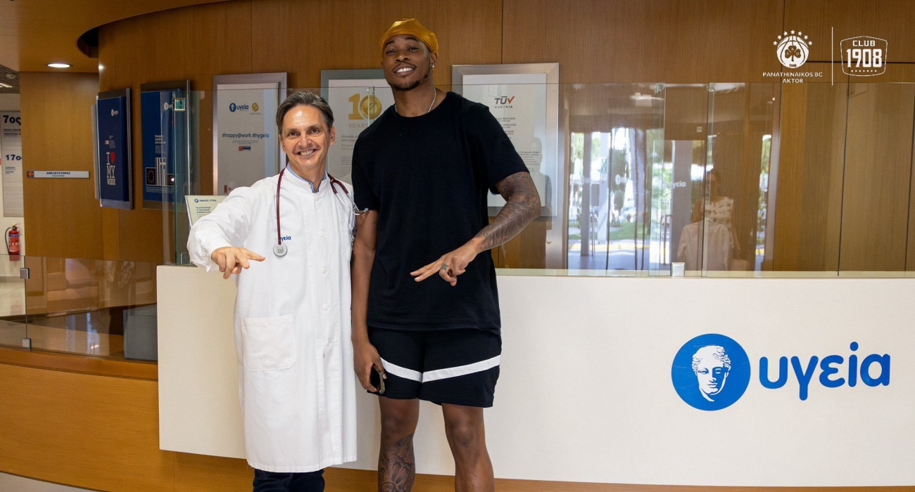 Ο Ρισόν Χολμς στο Υγεία/x.com@paobc