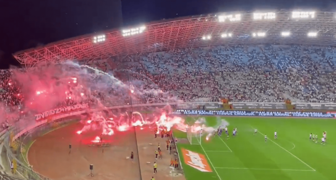 Οι οπαδοί και οι παίκτες της Χάιντουκ Σπλιτ / Screenshot