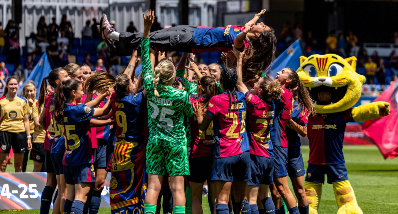Οι παίκτριες της Μπαρτσελόνα γυναικών/ Πηγή: Imago