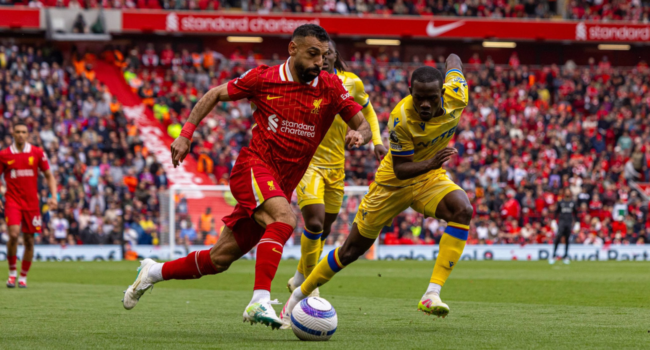 O Μοχάμεντ Σαλάχ της Λίβερπουλ σε στιγμιότυπο κόντρα στην Κρίσταλ Πάλας / Πηγή: Imago