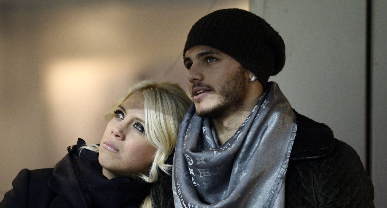 Ο Μάουρο Ικάρντι με την Γουάντα Νάρα / Πηγή: Imago