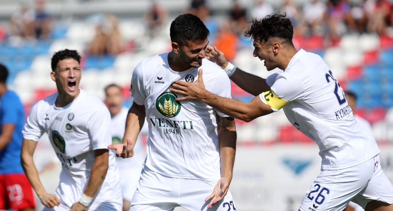 Οι παίκτες του Ηρακλή πανηγυρίζουν / Πηγή: Intime