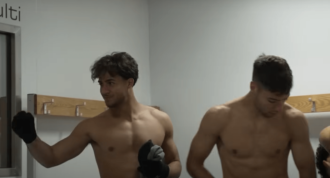 Ο Μπάμπης Κωστούλας με τον Στέφανο Τζίμα / Screenshot