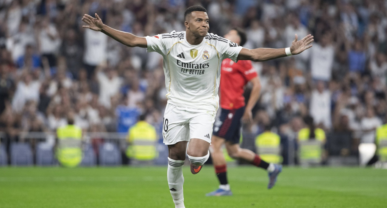 Ο Κιλιάν Εμπαπέ σκοράρει με την Ρεάλ Μαδρίτης / Πηγή: Imago