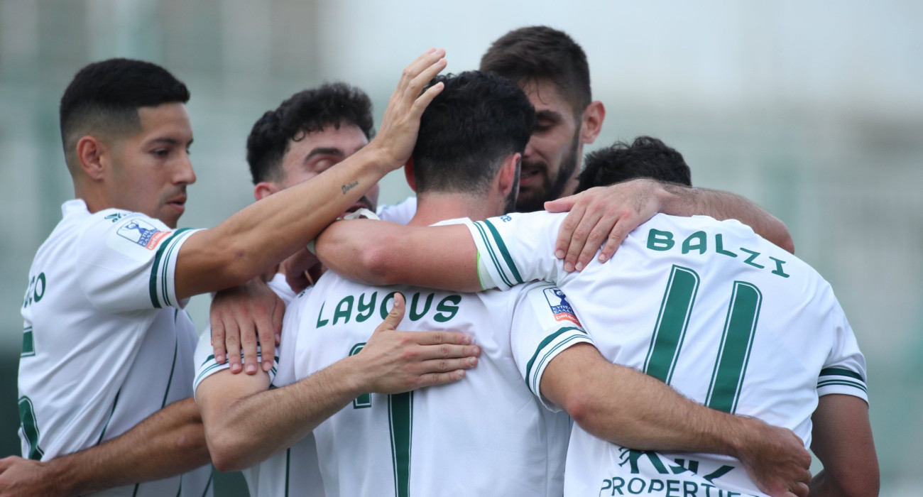Οι ποδοσφαιριστές του Λεβαδειακού πανηγυρίζουν / Πηγή: Eurokinissi