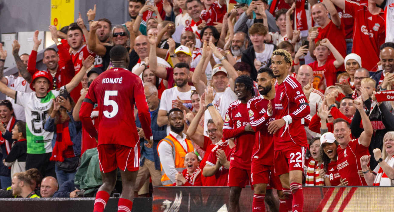 Οι παίκτες της Λίβερπουλ πανηγυρίζουν / Πηγή: Imago