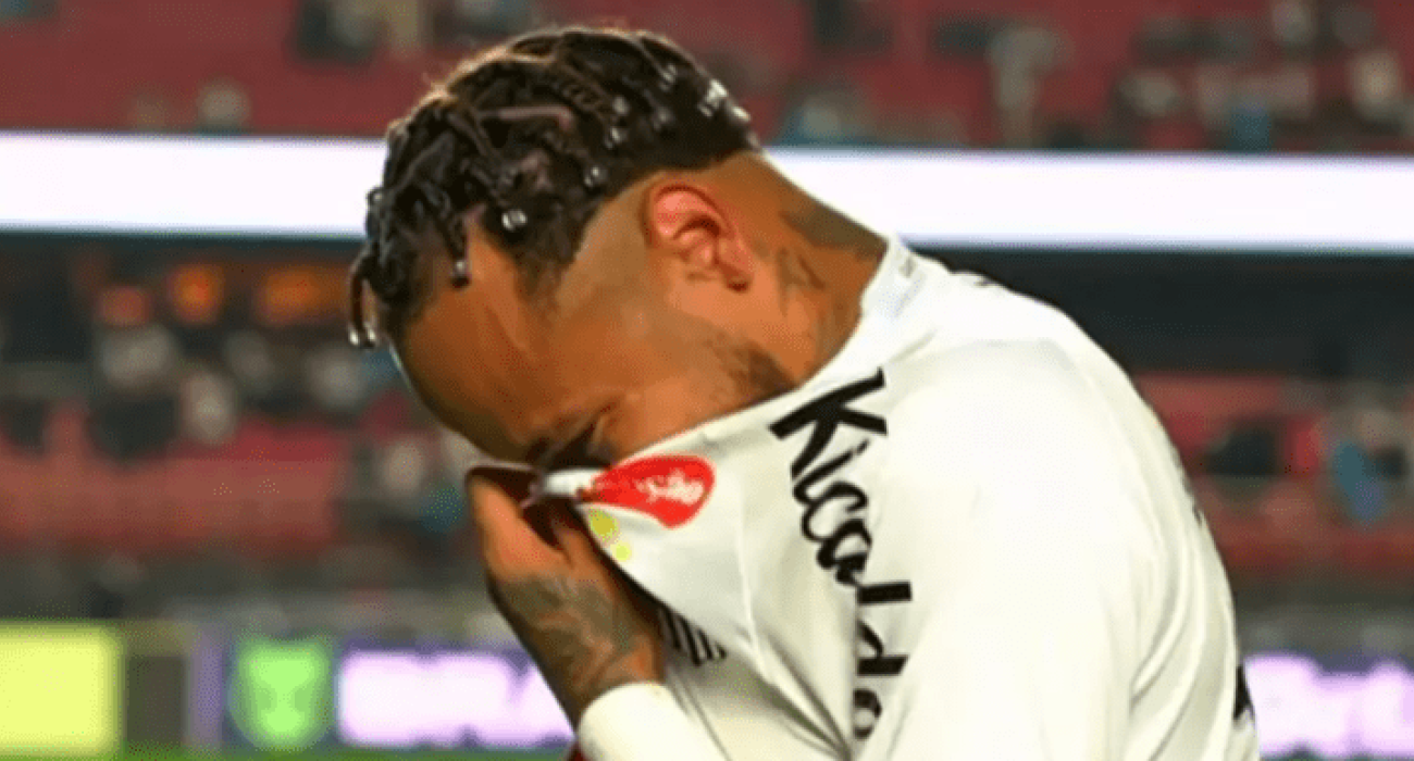 Ο Νεϊμάρ μετά το παιχνίδι της Σάντος με τη Βάσκο ντα Γκάμα/Screenshot