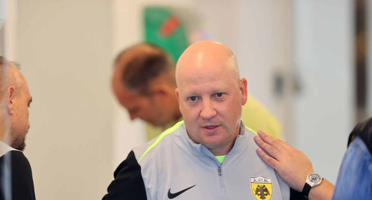 Ο Μάρκο Νίκολιτς στην προπόνηση πριν το Άντερλεχτ-ΑΕΚ / Πηγή: Intime