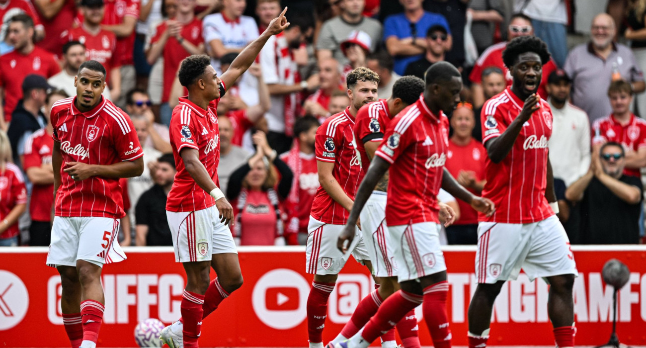 Οι ποδοσφαιριστές της Νότιγχαμ Φόρεστ πανηγυρίζουν / Πηγή: Imago