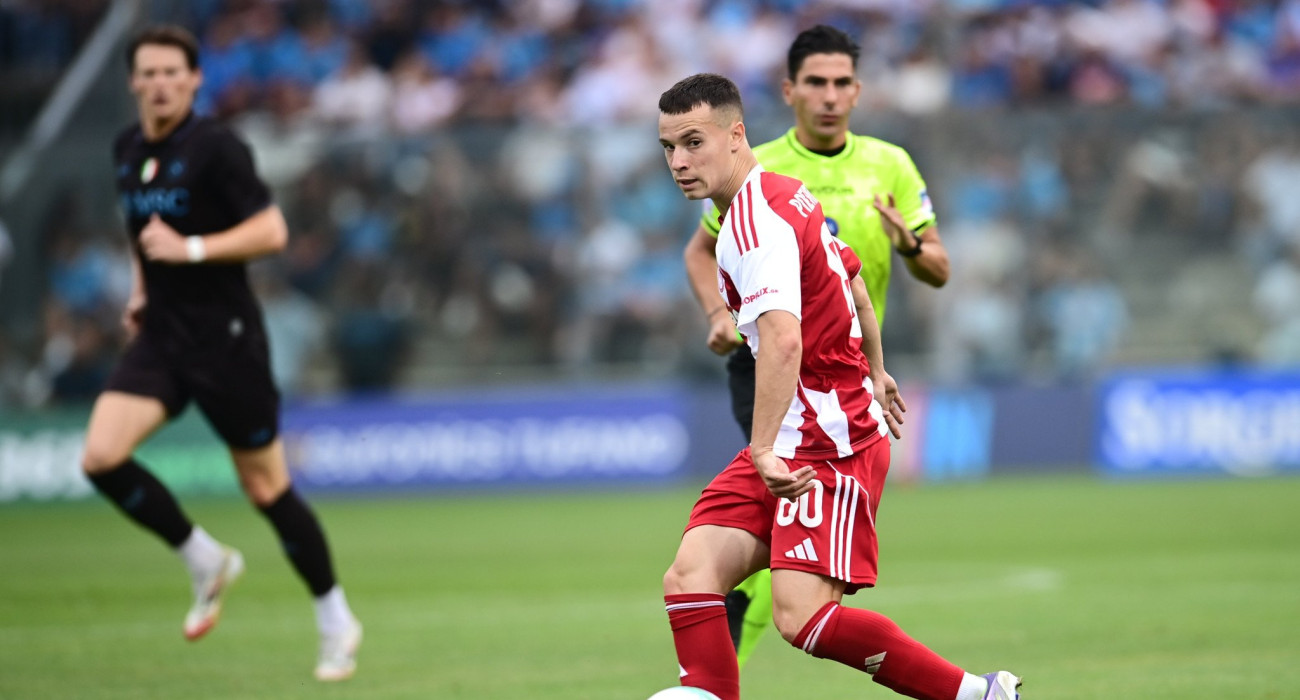 Φάση από το φιλικό του Ολυμπιακού με τη Νάπολι / Πηγή: Eurokinissi