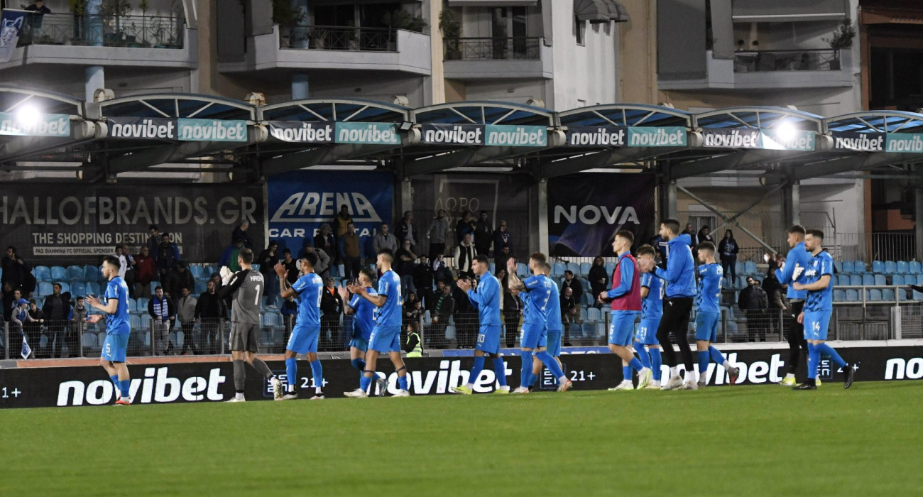 Οι ποδοσφαιριστές του ΠΑΣ Γιάννινα / Πηγή: Intime