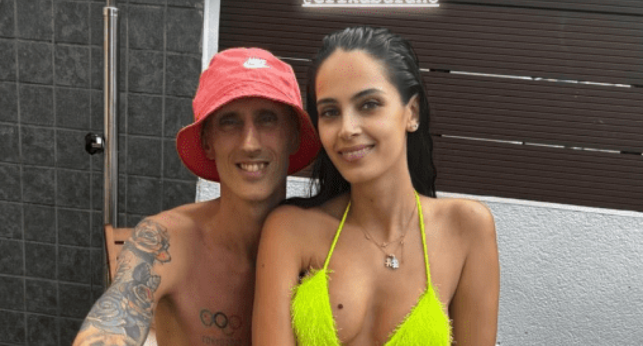 Ο Ακίλε Πολονάρα, αγκαλιά με την σύζυγό του - Πηγή: Instagram