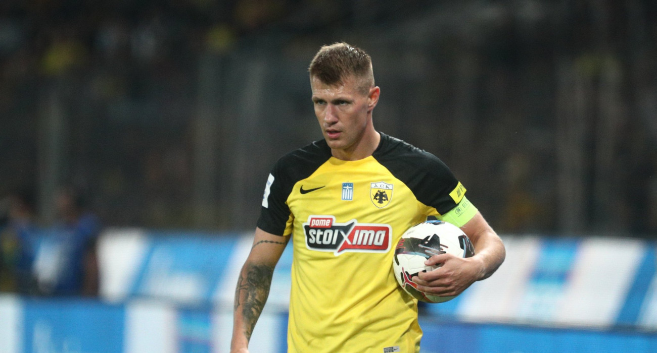 Ο Νταμιάν Σιμάνσκι σε αγώνα της ΑΕΚ / Πηγή: Eurokinissi