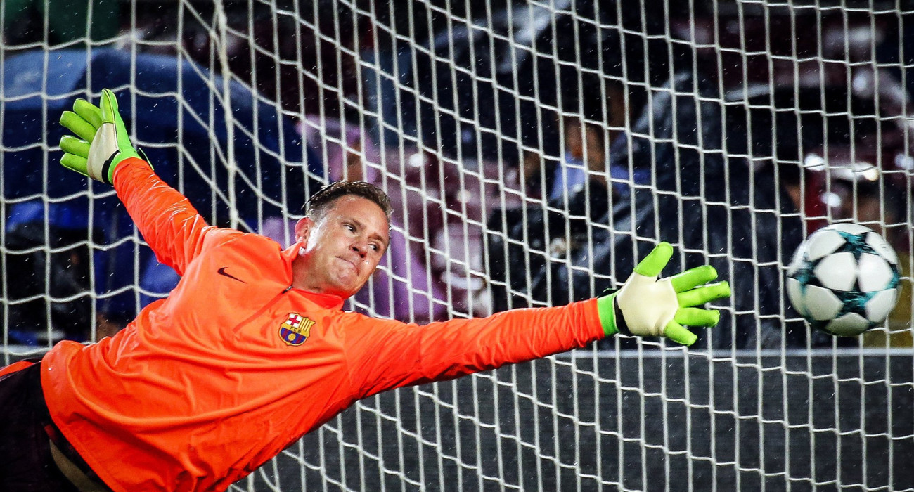 Ο Τερ Στέγκεν με τη φανέλα της Μπαρτσελόνα / Πηγή: Eurokinissi