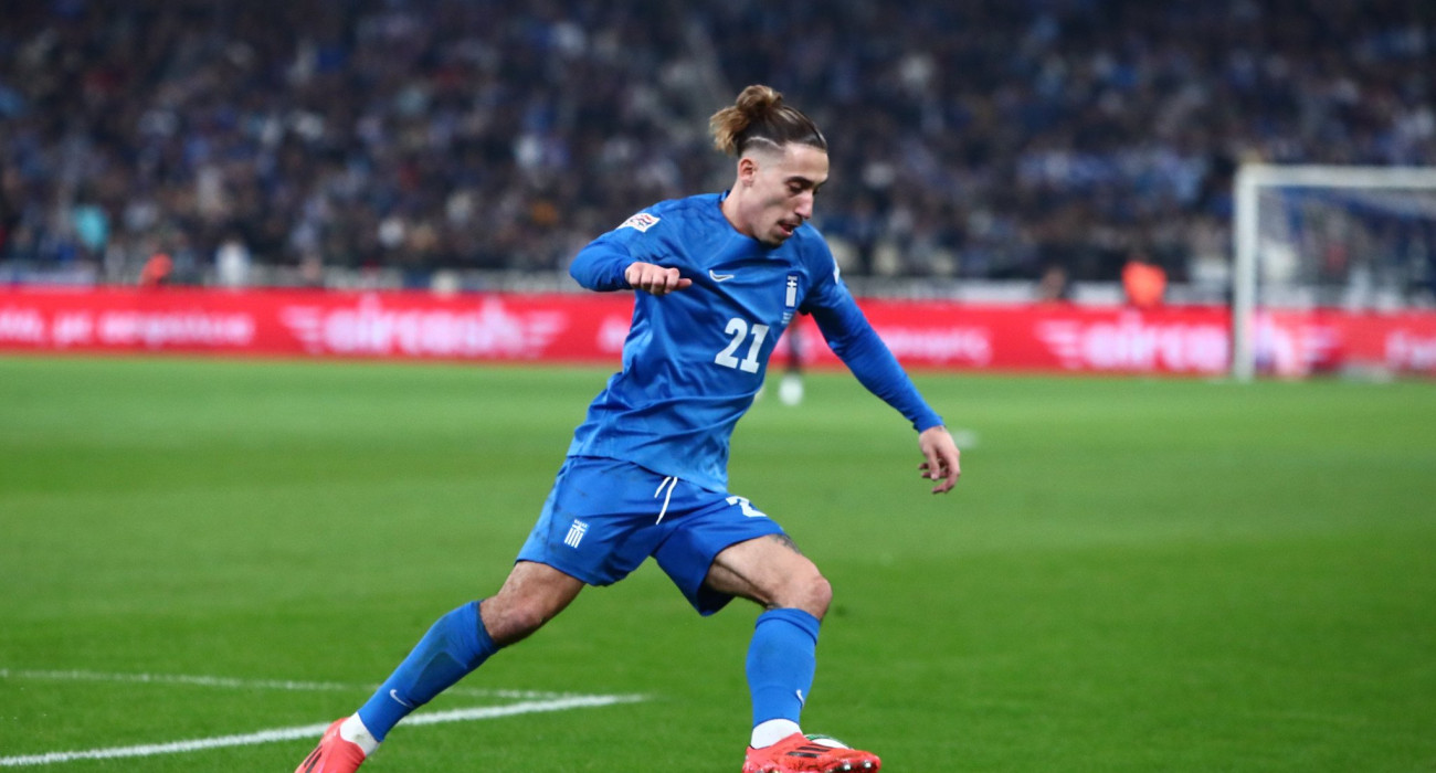 O Κώστας Τσιμίκας σε αγώνα της Εθνικής Ελλάδας / Πηγή: Eurokinissi