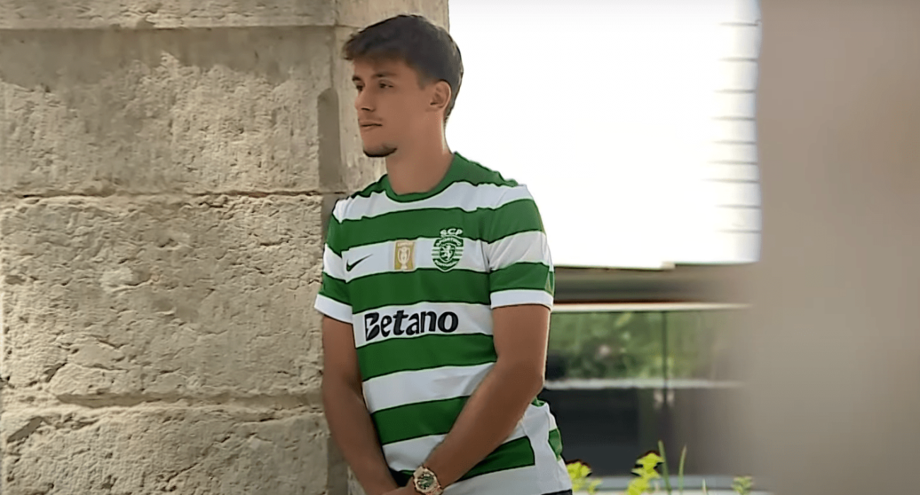 Ο Γιώργος Βαγιαννίδης στην παρουσίασή του από την Σπόρτινγκ/Screenshot