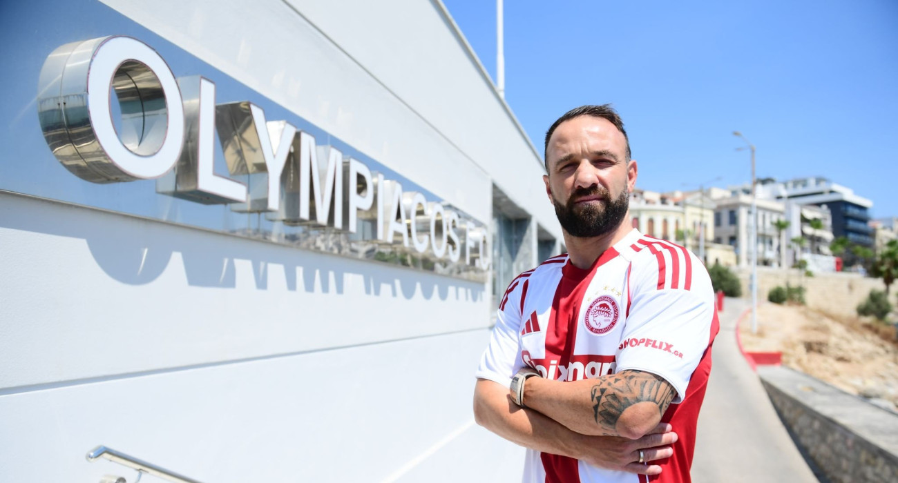 Ο Ματιέ Βαλμπουενά στον Ολυμπιακό / Πηγή: Olympiakos