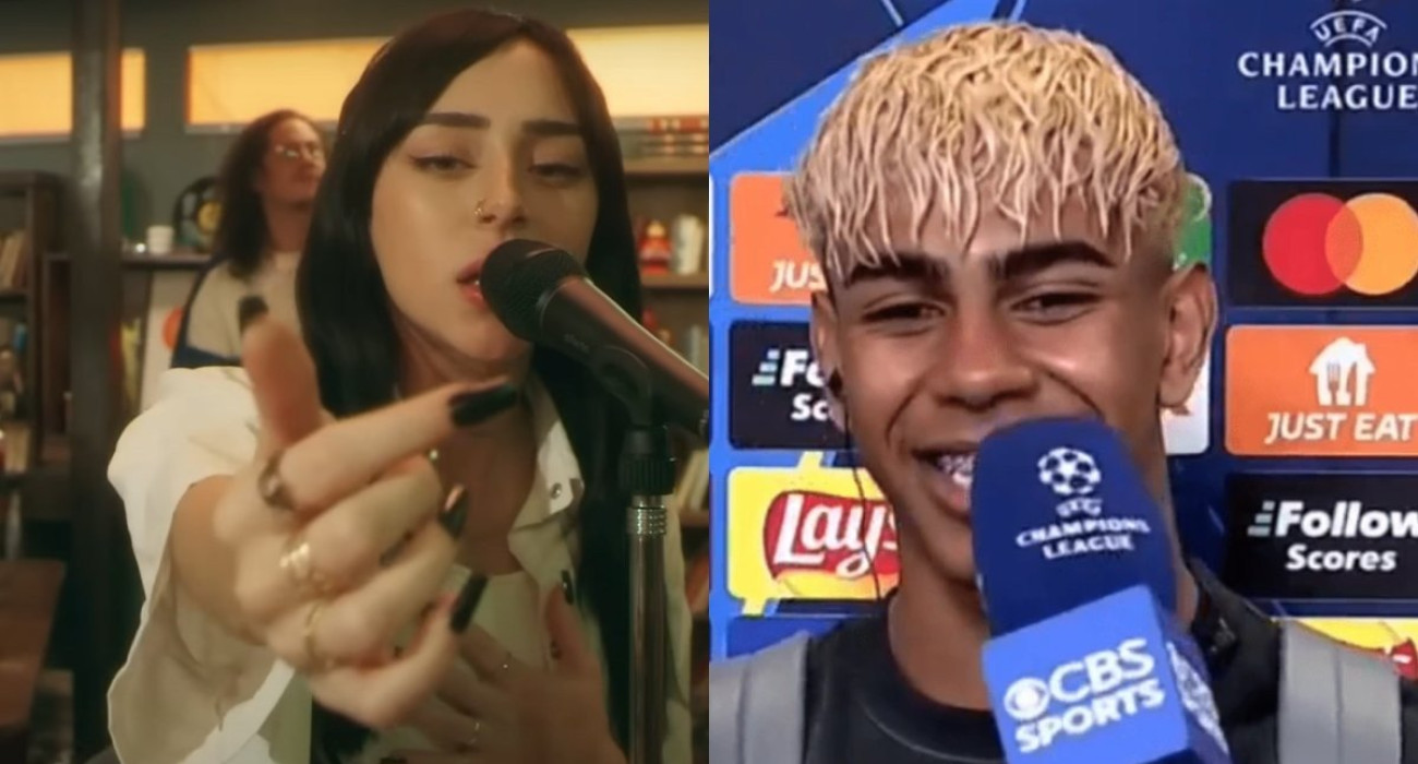 Η τραγουδίστρια Νίκι Νικόλ και ο αστέρας της Μπαρτσελόνα, Λαμίν Γιαμάλ / Screenshot