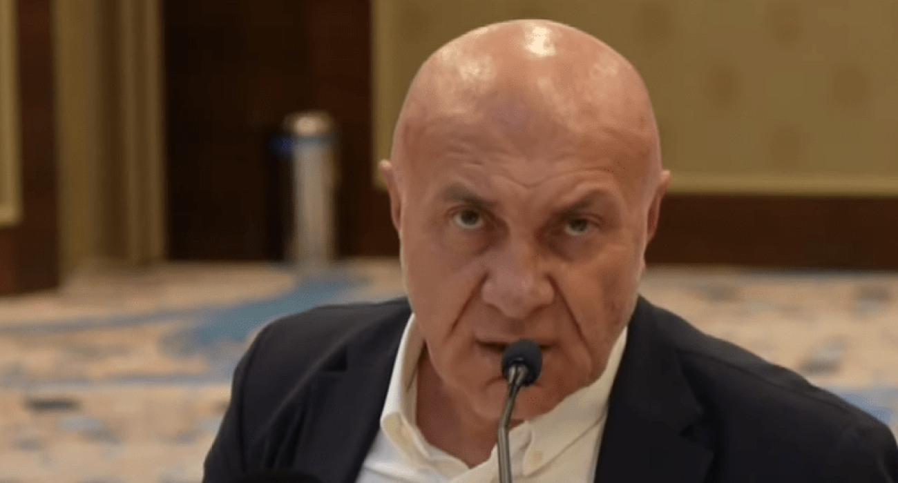 Ο πρόεδρος της Σαμσουνσπόρ Γιούκσελ Γιλντιρίμ / Screenshot