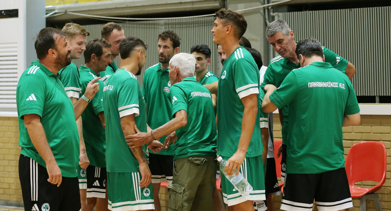 Η πρώτη προπόνηση της ομάδας βόλεϊ ανδρών του Παναθηναϊκού / Πηγή:Intime